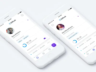 Offhub for iOS app ios light mobile native profile ui view