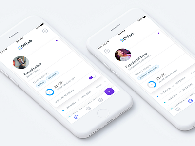 Offhub for iOS app ios light mobile native profile ui view