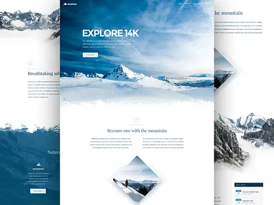 Explore clean design home homepage landing site ui user interface web site website weebly