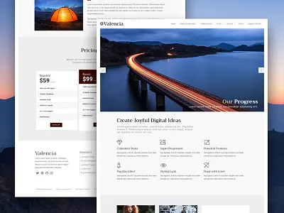 J51 Valencia - Joomla Template cms design joomla style template theme ui web webdesign