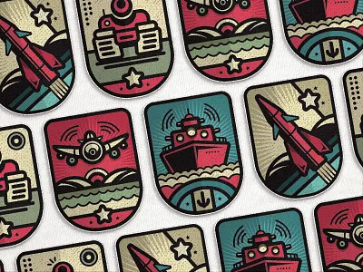 Alternative military badges - Poster alternative badge military poster