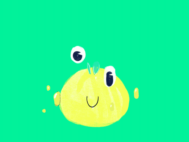 lemony walk [gif] 2d animation cel character gif lemon lemonade loop walk walk cycle