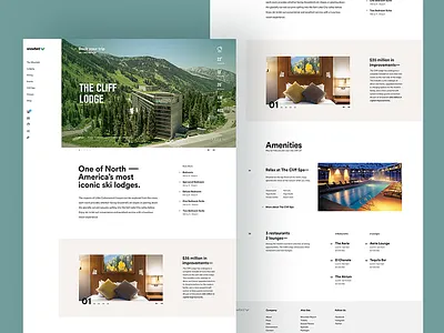 Snowbird Lodging Detail art direction concept creative direction design interface rally interactive site ui ux web design website