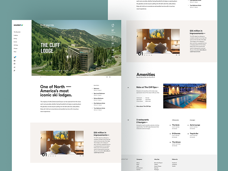 Example of Snowbird Lodging Detail