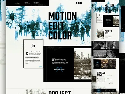 Drib Drop Chop Chop art direction elegant seagulls grunge heritage landing lumberjack portfolio production retro tree video wood