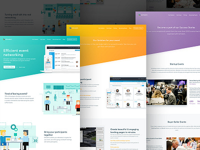 Refreshed Product Website 2017 diagonal gradient illustration landing page redesign web design website