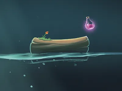 liquids bottle design draw game illustration liquid paint wacom water