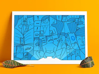 Illustration for Toppr welcome kit. 2d branding designdrug education flat illustration nift packaging design startup toppr welcome kit