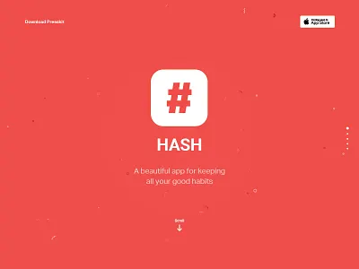 Source Shots — 1/100 Hash Hero coming soon confetti download free freebie header hero iphone app sketch sketch app sketchapp source shots