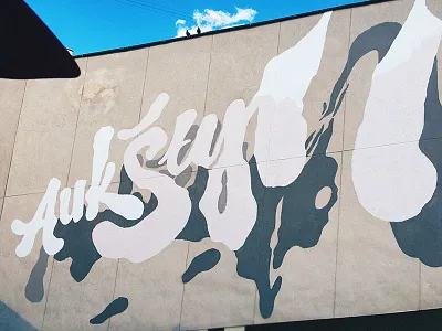 AukŠtyn (Go up) art aukštyn calligraphy lettering lithuania painting streetart type urban vilnius