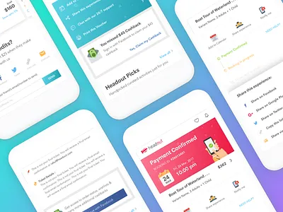 Payment Confirmation Page booking confirmation headout iphone clay mockup payment perspective reservation reserved share ticket travel