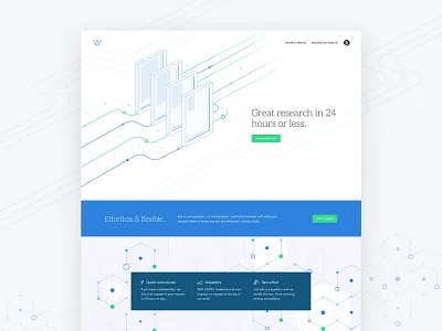 Wonder Home about homepage illustration marketing startup ui web