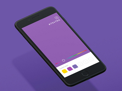 Daily UI #060 - Color Picker color picker colors daily ui design ios mobile app ui
