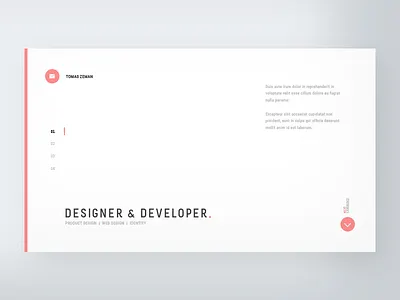 Personal CV website app clean cv dailyui minimal typo typography ui ux web website white