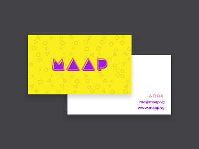 Developer business card & identity brand business card card colorful developer identity vg videogames