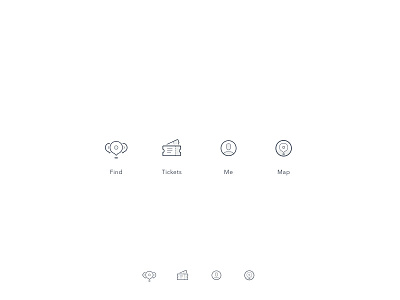 Travel Nav Icons app design flat interface iphone journal minimal photography type typography ui ux