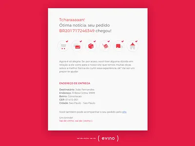 E-mail Order Delivered commerce e mail interface newsletter order typography ui ux