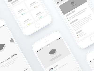 iOS App Wireframes app clean user flow ios minimal ui ux wireframe