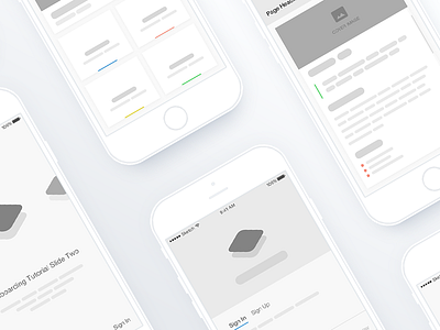 iOS App Wireframes app clean user flow ios minimal ui ux wireframe