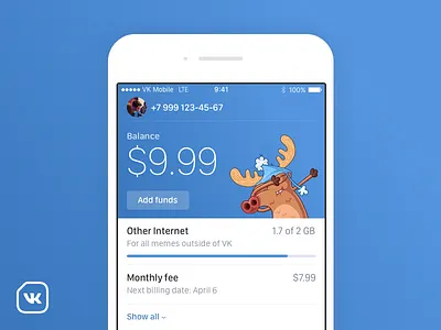 VK Mobile app apple communications ios mobile mvno operator vk vkontakte