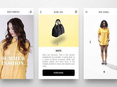 Women's Fashion Concept (Mobile Version) app brand clothing ecommerce fashion iphone minimal mobile retail shop ui ux