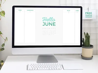 Free June Desktop Wallpaper computer desk desktop desktop wallpaper dribbble free freebie june organize wallpaper