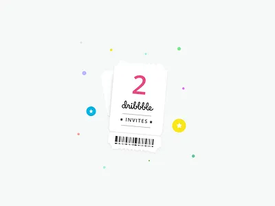 2x Dribbble Invites 😃 2x dribbble invites minimal prospects ticket