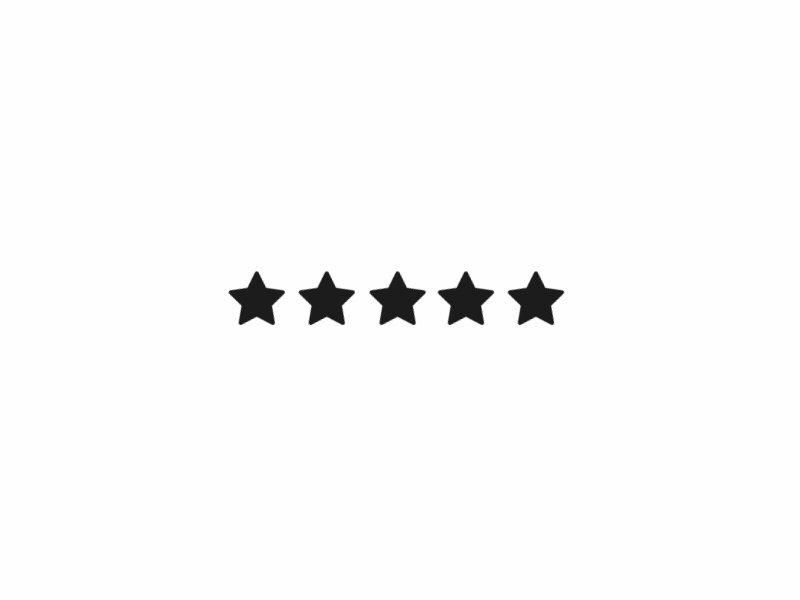 03 - Rating 50mi animation challenge five free icon interaction lottie micro rating star ui