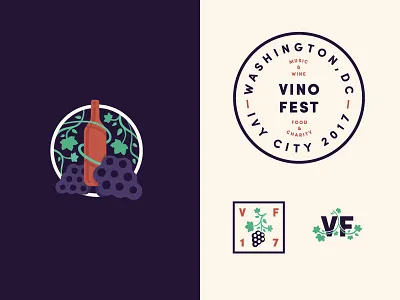VinoFest Branding logo logotype type typography