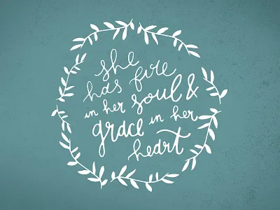 Empowered Women's Conference Merch empowered grace hand lettered heart illustration merchandise script shirts soul wreath