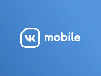 VK Mobile Brand Logo brand communications logo mobile mvno operator vk vkontakte
