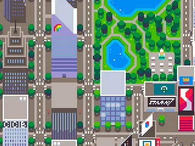 Mainlining Map art pixel