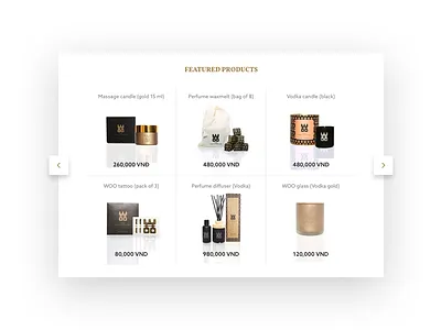 WOO / Website e commerce product sell ui ux website