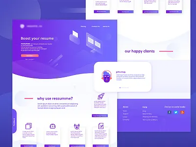 Resume Solution boost build job landing page profile resume resume match solution