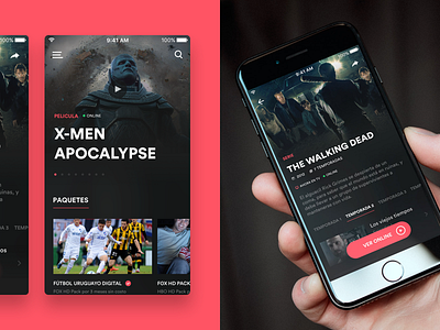 TV Content App Exploration content demand design movie tv ui uruguay ux
