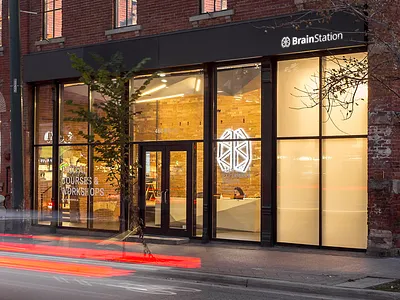 BrainStation store front brainstation branding front logo retail store
