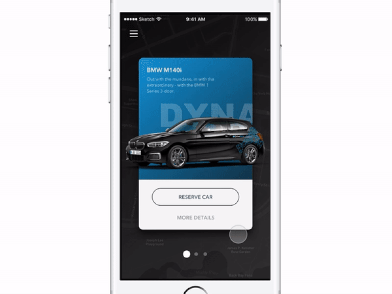 DriveNow - Concept Parallax Effect berlin bmw car sharing drivenow germany principle for mac