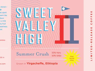 SVH2 2 coffee label packaging pink summer type