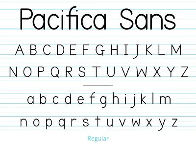 Pacifica Sans adobe illustrator font type typeface