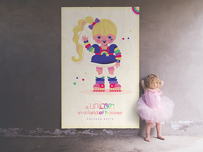 Rainbow Brite 10080sart 80s art girl poster rainbow brite retro vintage wall