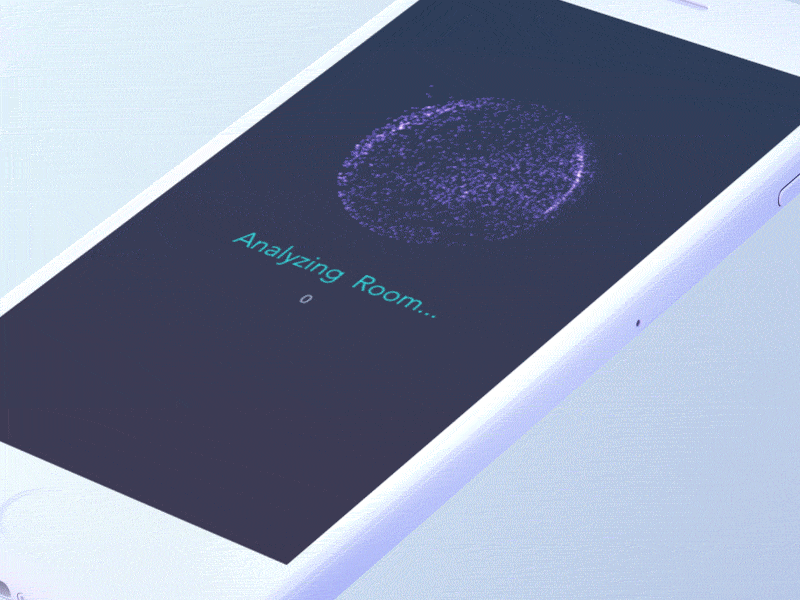 Room Temp animation fan ios particles smart home