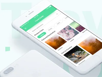 Travel Destination App | Exploration app clean destination minimal tourist tourist guide travel travel guide ui ux