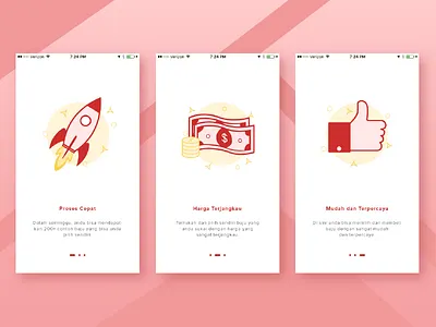 Onboarding Screens app design illustration mobile ui ui design