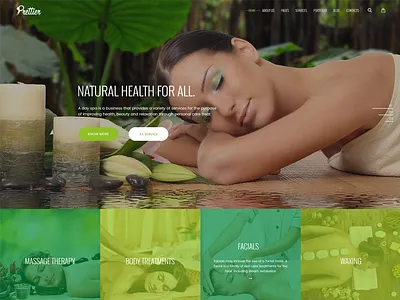 Prettier - Beauty Salon & Spa Template beauty html joomla salon spa ui ux wordpress