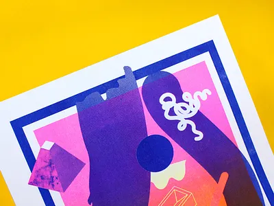 Special Edition Co. x Emma Fisher Risograph Poster collaboration illustration kansas city london poster print printmaking riso risograph special edition co