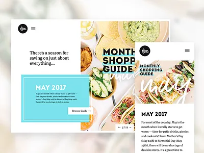Flipp Monthly Shopping Guide flipp landing page marketing microsite mobile retail shopping website