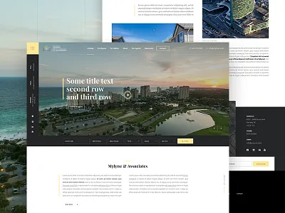 Real estate website W.I.P 2017 estate flat real ui web webdesign webpage website