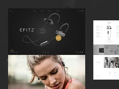 Spectr headphones productpage spectr uiux webdesign