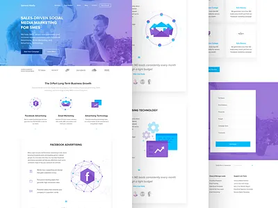 SMEs Experts Website Design advertising facebook homepage icon icons illustrations interface marketing user website