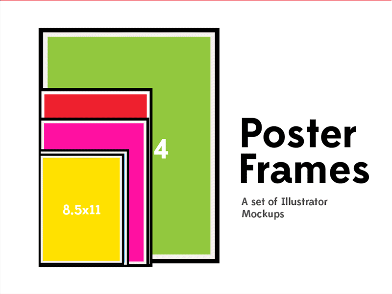 Poster Frame Mockups ai design inspiration mockups poster print psd